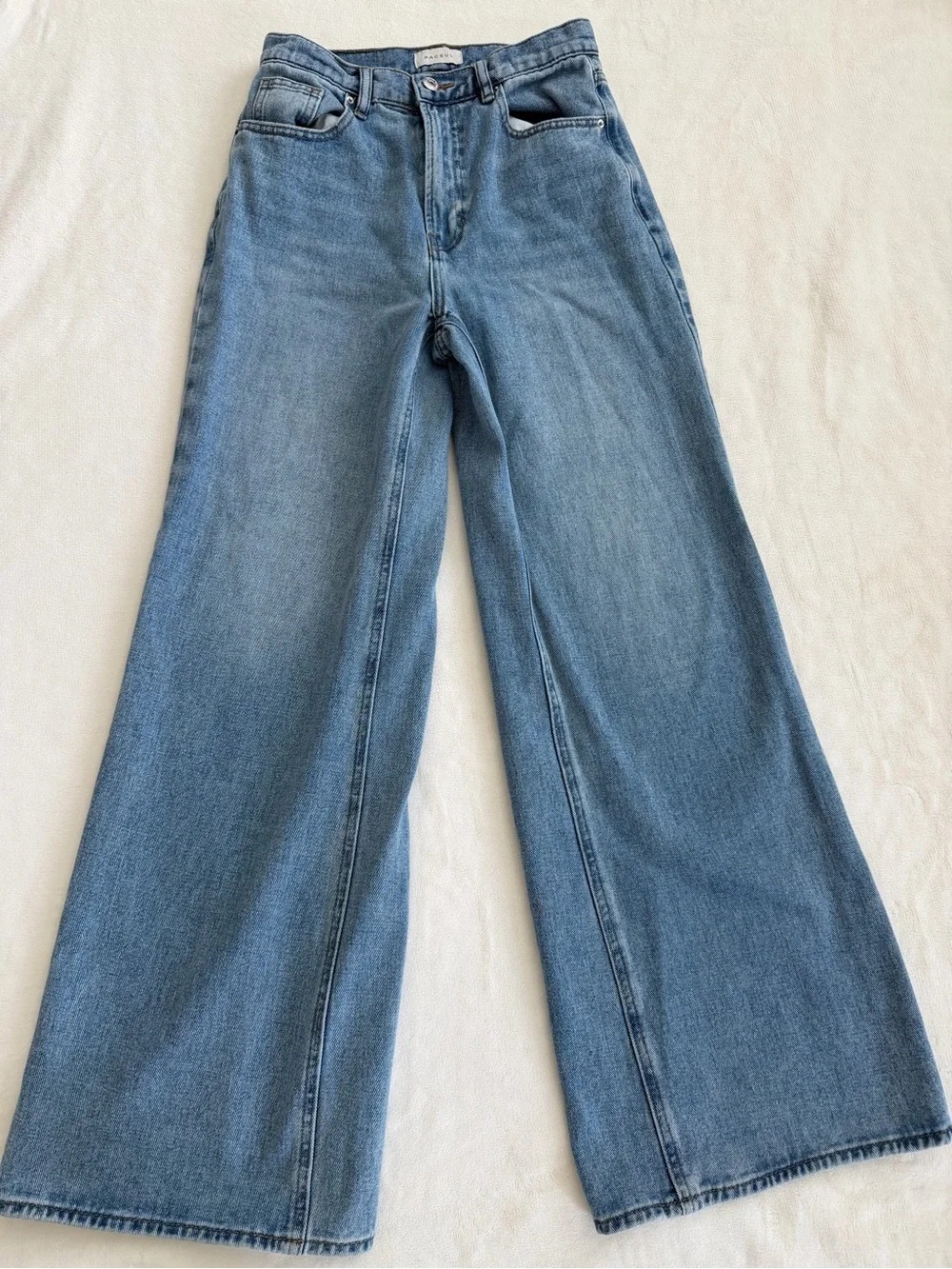 PacSun Mid Wash Wide-Leg Flare Jeans